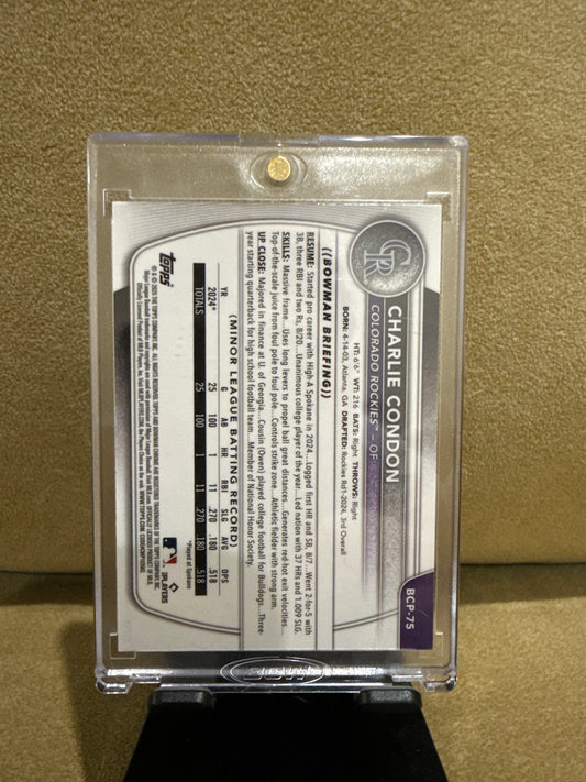 Charlie Condon Maroon 1st bowman 035/275