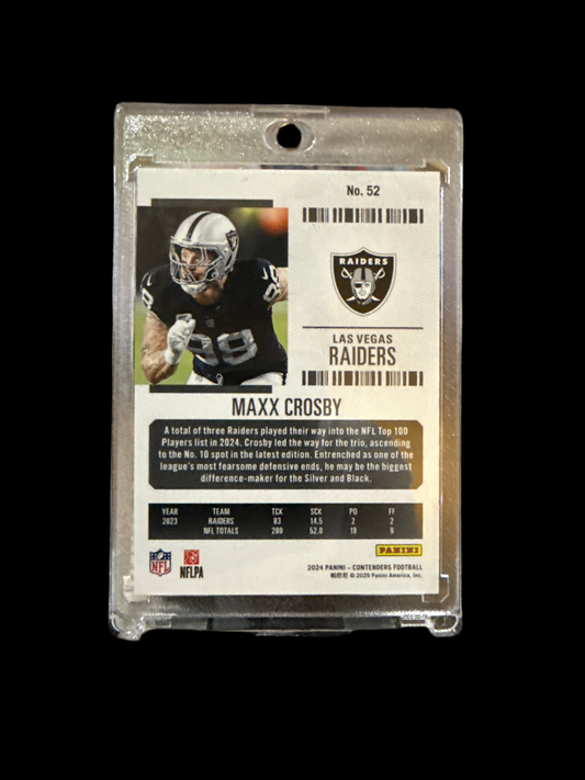 Maxx Crosby silver season ticket